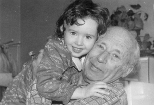 Israel Gelfand with daughter, Tatiana